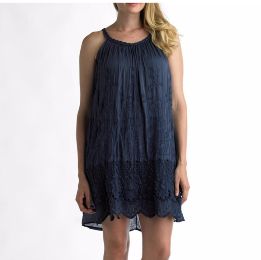 Italian Floral Embroidered Dress